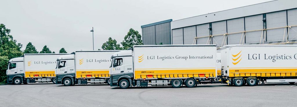 LGI trucks in front of the warehouse | Glossary C